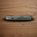 Buck Mini Range Elite Folding Knife 2.63" MagnaCut Steel Blade Green Aluminum Handle