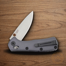 Buck Mini Range Elite Folding Knife 2.63" MagnaCut Steel Blade Gray Aluminum Handle