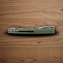 Buck Range Pro Folding Knife 3.38" 154CM Steel Blade Green GFN Handle