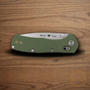 Buck Range Pro Folding Knife 3.38" 154CM Steel Blade Green GFN Handle