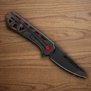 Buck Trace Ops Folding Knife 3.25" 7Cr17MoV Steel Blade Black/Red Aluminum Handle