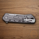 Buck Trace Ops Folding Knife 3.25" 7Cr17MoV Steel Blade Gray Aluminum Handle