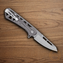 Buck Trace Ops Folding Knife 3.25" 7Cr17MoV Steel Blade Gray Aluminum Handle