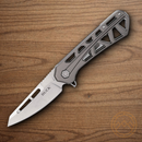 Buck Trace Ops Folding Knife 3.25" 7Cr17MoV Steel Blade Gray Aluminum Handle