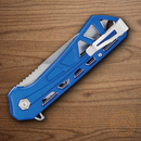 Buck Trace Folding Knife 3.25" 7Cr17MoV Steel Blade Blue Aluminum Handle