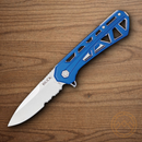 Buck Trace Folding Knife 3.25" 7Cr17MoV Steel Blade Blue Aluminum Handle