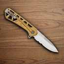 Buck Trace Folding Knife 3.25" 7Cr17MoV Steel Blade Bronze Aluminum Handle
