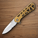 Buck Trace Folding Knife 3.25" 7Cr17MoV Steel Blade Bronze Aluminum Handle