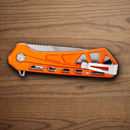 Buck Trace Folding Knife 3.25" 7Cr17MoV Steel Blade Orange Aluminum Handle