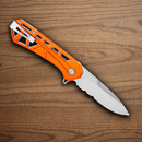 Buck Trace Folding Knife 3.25" 7Cr17MoV Steel Blade Orange Aluminum Handle