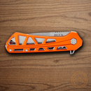 Buck Trace Folding Knife 3.25" 7Cr17MoV Steel Blade Orange Aluminum Handle