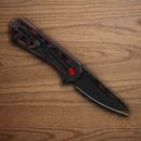 Buck Mini Trace Ops Folding Knife 2.38" 7Cr17MoV Steel Blade Black/Red Aluminum Handle
