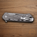 Buck Mini Trace Ops Folding Knife 2.38" 7Cr17MoV Steel Blade Gray Aluminum Handle