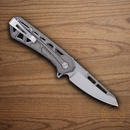 Buck Mini Trace Ops Folding Knife 2.38" 7Cr17MoV Steel Blade Gray Aluminum Handle