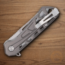 Buck Mini Trace Ops Folding Knife 2.38" 7Cr17MoV Steel Blade Gray Aluminum Handle