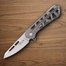 Buck Mini Trace Ops Folding Knife 2.38" 7Cr17MoV Steel Blade Gray Aluminum Handle