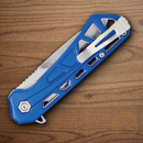 Buck Mini Trace Ops Folding Knife 2.38" 7Cr17MoV Steel Blade Blue Aluminum Handle