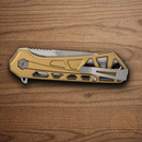 Buck Mini Trace Folding Knife 2.38" 7Cr17MoV Steel Blade Bronze Aluminum Handle