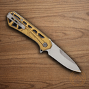 Buck Mini Trace Folding Knife 2.38" 7Cr17MoV Steel Blade Bronze Aluminum Handle
