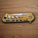 Buck Mini Trace Folding Knife 2.38" 7Cr17MoV Steel Blade Bronze Aluminum Handle