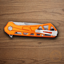 Buck Mini Trace Folding Knife 2.38" 7Cr17MoV Steel Blade Orange Aluminum Handle