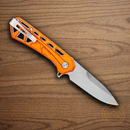 Buck Mini Trace Folding Knife 2.38" 7Cr17MoV Steel Blade Orange Aluminum Handle