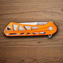 Buck Mini Trace Folding Knife 2.38" 7Cr17MoV Steel Blade Orange Aluminum Handle