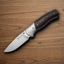 Buck Selkirk Folding Knife 3.88" 420HC Steel Blade Black/Brown Micarta Handle