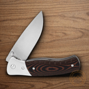 Buck Selkirk Folding Knife 3.88" 420HC Steel Blade Black/Brown Micarta Handle