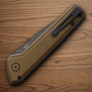 Buck Auto Deploy Folding Knife 3.25" 154CM Steel Blade Bronze Aluminum Handle