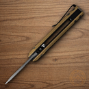 Buck Auto Mini Deploy Folding Knife 2" 154CM Steel Blade Bronze Aluminum Handle