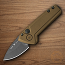 Buck Auto Mini Deploy Folding Knife 2" 154CM Steel Blade Bronze Aluminum Handle