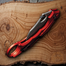 Civivi Incisor II Folding Knife 2" Damascus Steel Blade Red Aluminum Handle