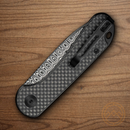 Civivi Elementum Folding Knife 3" Damascus Steel Blade Twill Carbon Fiber Handle