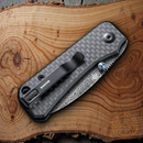 Civivi Baby Banter Folding Knife 2.38" Damascus Steel Blade Carbon Fiber/G10