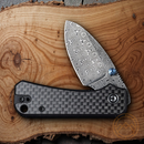 Civivi Baby Banter Folding Knife 2.38" Damascus Steel Blade Carbon Fiber/G10