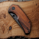 Civivi Thug 2 Folding Knife 2.69" Damascus Steel Blade Cuibourtia Wood Handle
