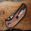 Civivi Thug 2 Folding Knife 2.69" Damascus Steel Blade Cuibourtia Wood Handle