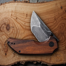 Civivi Thug 2 Folding Knife 2.69" Damascus Steel Blade Cuibourtia Wood Handle