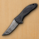 Civivi Synergy3 Linerlock Folding Knife 3.25" Damascus Steel Blade Carbon Fiber Handle 20075BDS1