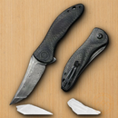 Civivi Synergy3 Linerlock Folding Knife 3.25" Damascus Steel Blade Carbon Fiber Handle 20075BDS1