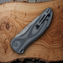 Civivi Synergy 3 Folding Knife 3.24 Damascus Steel Blade G10 Carbon Fiber Handle