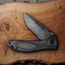 Civivi Synergy 3 Folding Knife 3.24 Damascus Steel Blade G10 Carbon Fiber Handle