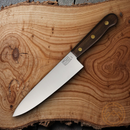 Chicago Cutlery Kitchen Chefs Knife 8" High Carbon Steel Full Blade Brown Walnut