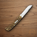 Case XX Cutlery Sod Buster Pocket Knife Surgical Steel 2.75" Blade Amber Bone