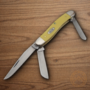 Case XX Cutlery Stockman Pocket Knife Carbon Steel Blades Yellow Synthetic Handle 00035
