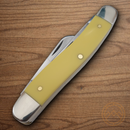 Case XX Cutlery Stockman Pocket Knife Carbon Steel Blades Yellow Synthetic Handle 00035