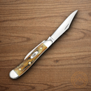 Case XX Cutlery Peanut Pocket Knife Stainless Steel Blades Genuine Stag Handle