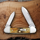 Case XX Cutlery Baby Butterbean Pocket Knife Stainless Steel Blades Stag Handle