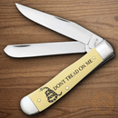 Case XX Trapper Pocket Knife Stainless Steel Blades Yellow Synthetic Handle